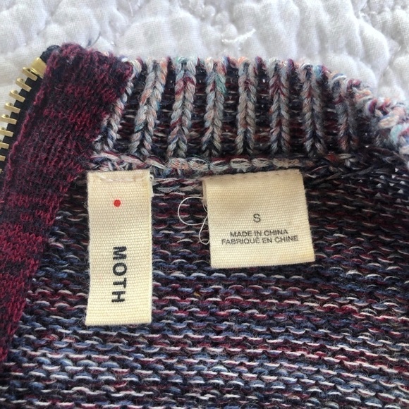 Moth for Anthropologie Anita Swing Sweater Purple - Picture 5 of 7